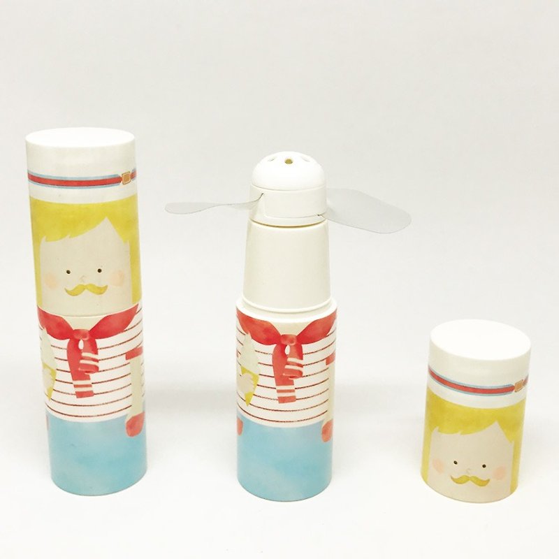 日本のアート・ラボ - かわいいお父さん -  Q版の香りは小さなファンを感じ冷やします - その他 - プラスチック 多色