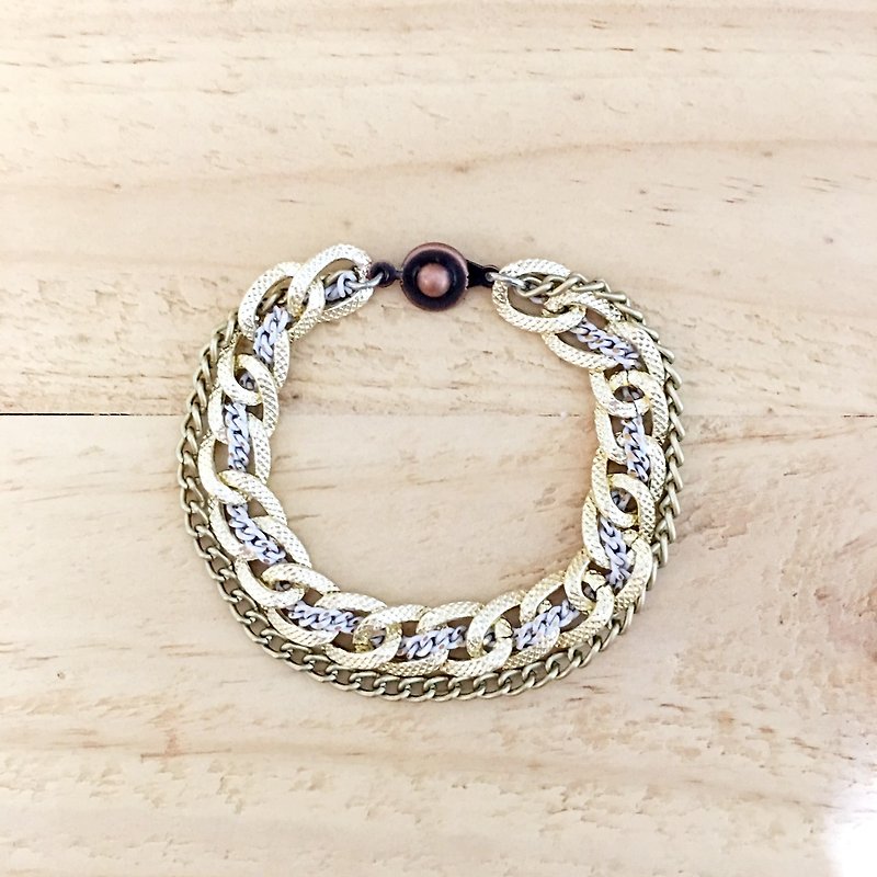 ♦ ♦ golden crescent color bracelet - Bracelets - Other Metals Yellow