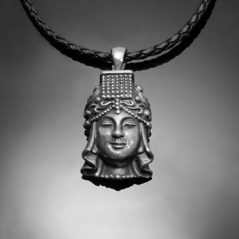 God Series/ Mazu Necklace/ 925 Silver - Necklaces - Other Metals Silver