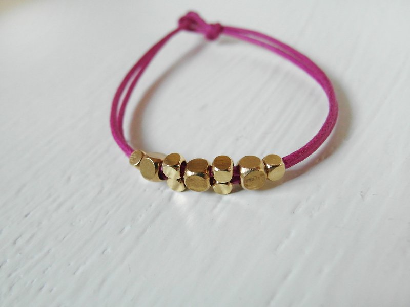 Brass variation string / brass handmade bracelet - Bracelets - Other Metals Gold