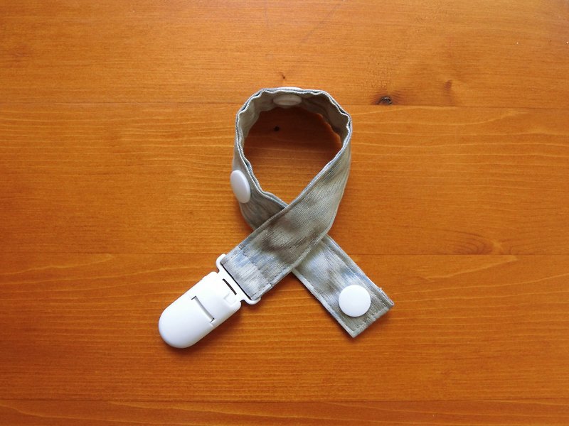 Shuibo-Pacifier chain with peace of mind - Bibs - Other Materials Gray