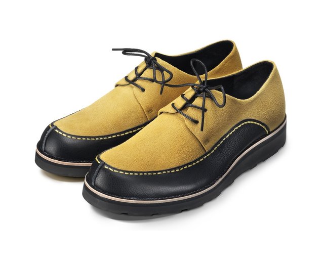 Vibram Leather casual shoe Franklin M1132 Yellow Black - Shop