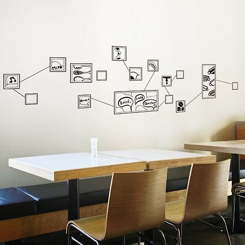 Smart Design 設計 壁貼 / 咖啡 Coffee / 無痕壁貼8色可選