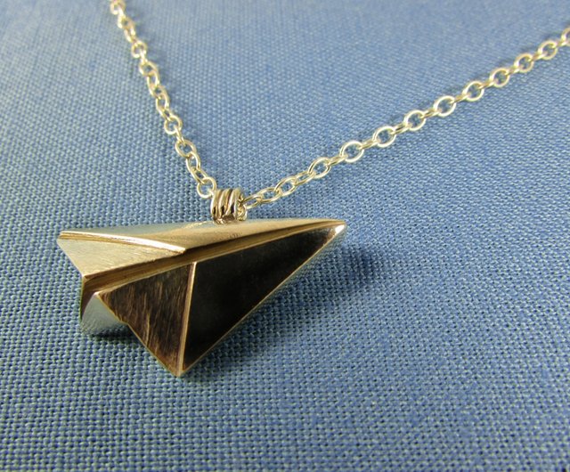 Paper Airplane Necklace - Temu Mexico