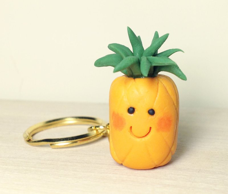 Want to key luck pineapple / pineapple / key ring / manual Limited - ที่ห้อยกุญแจ - วัสดุอื่นๆ สีเหลือง