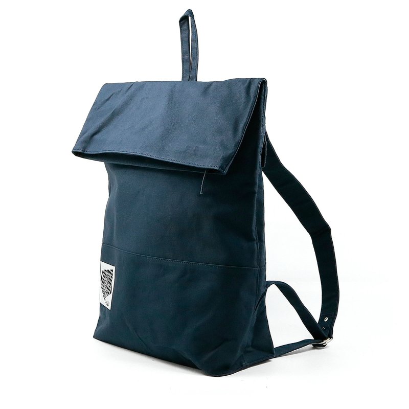 夾子防潑水大背包 / Folder Daypack 肩背手提兩用後背包 - 後背包/背包/書包 - 其他材質 藍色
