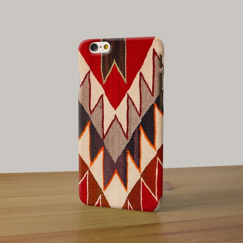 Navajo pattern red classic tribal 36 3D Full Wrap Phone Case, available for  iPhone 7, iPhone 7 Plus, iPhone 6s, iPhone 6s Plus, iPhone 5/5s, iPhone 5c, iPhone 4/4s, Samsung Galaxy S7, S7 Edge, S6 Edge Plus, S6, S6 Edge, S5 S4 S3  Samsung Galaxy Note 5, No - อื่นๆ - พลาสติก 
