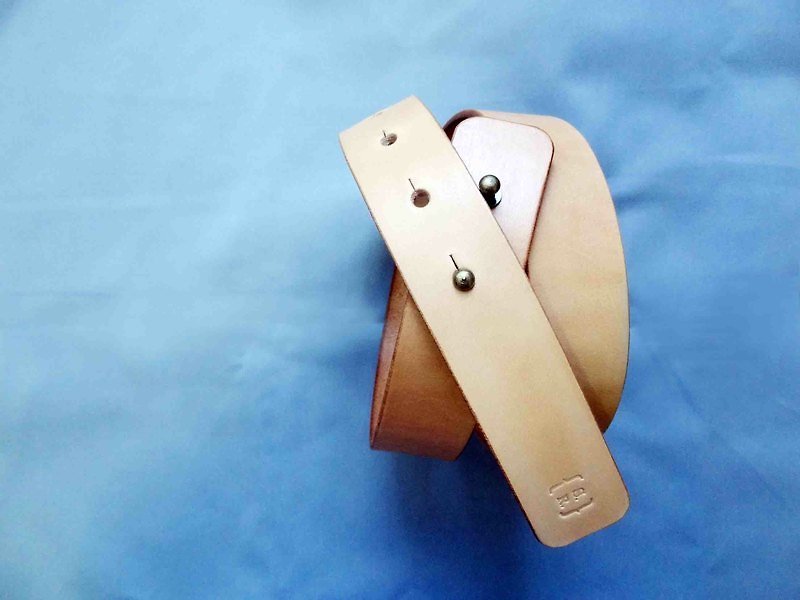 3.5cm minimalist primary belt - Other - Genuine Leather Khaki