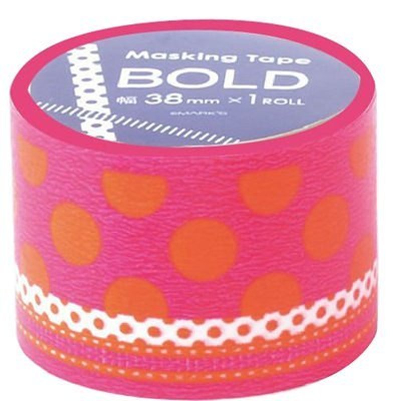 Marks Masking Tape MT and paper tape dot ribbon - pink little orange (MKT5-B) - Washi Tape - Paper Red