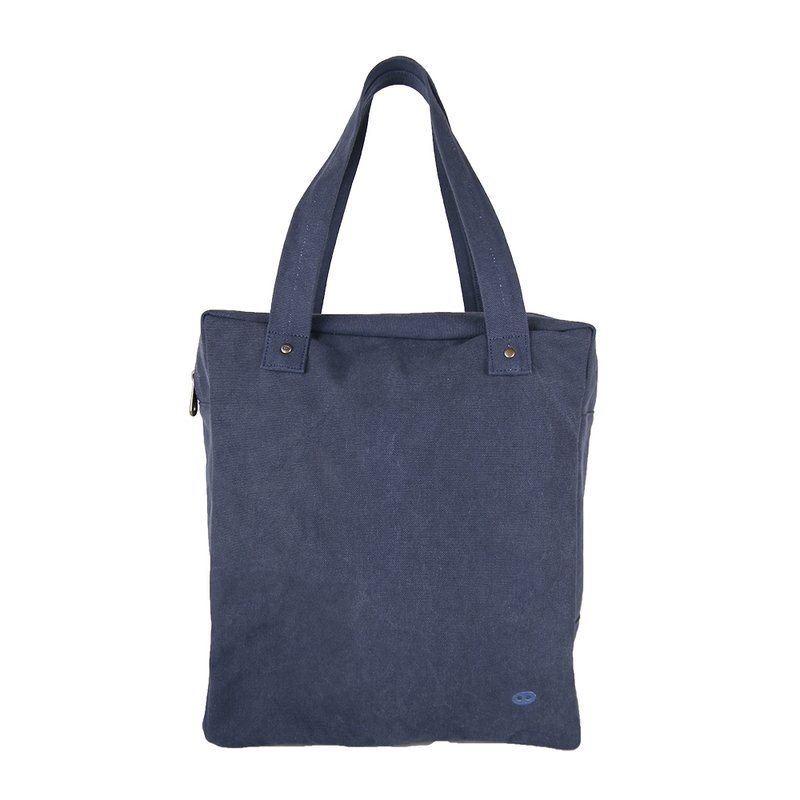 蘑菇mogu / 肩背包 / Marsha / 深海藍 - Messenger Bags & Sling Bags - Cotton & Hemp Blue