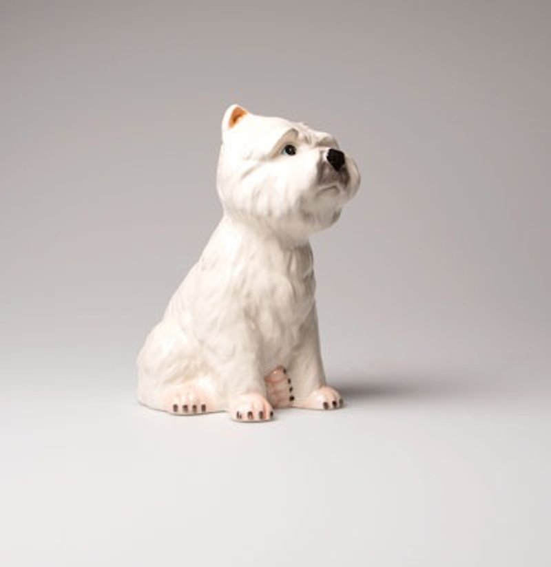 SUSS- British brand Sass & amp; Belle Cesar dog cute Westie / West Highland White Terrier modeling piggy banks to spot --- Free transport - Coin Banks - Other Materials White