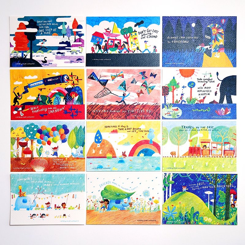 Traveller Postcard Set - การ์ด/โปสการ์ด - กระดาษ หลากหลายสี