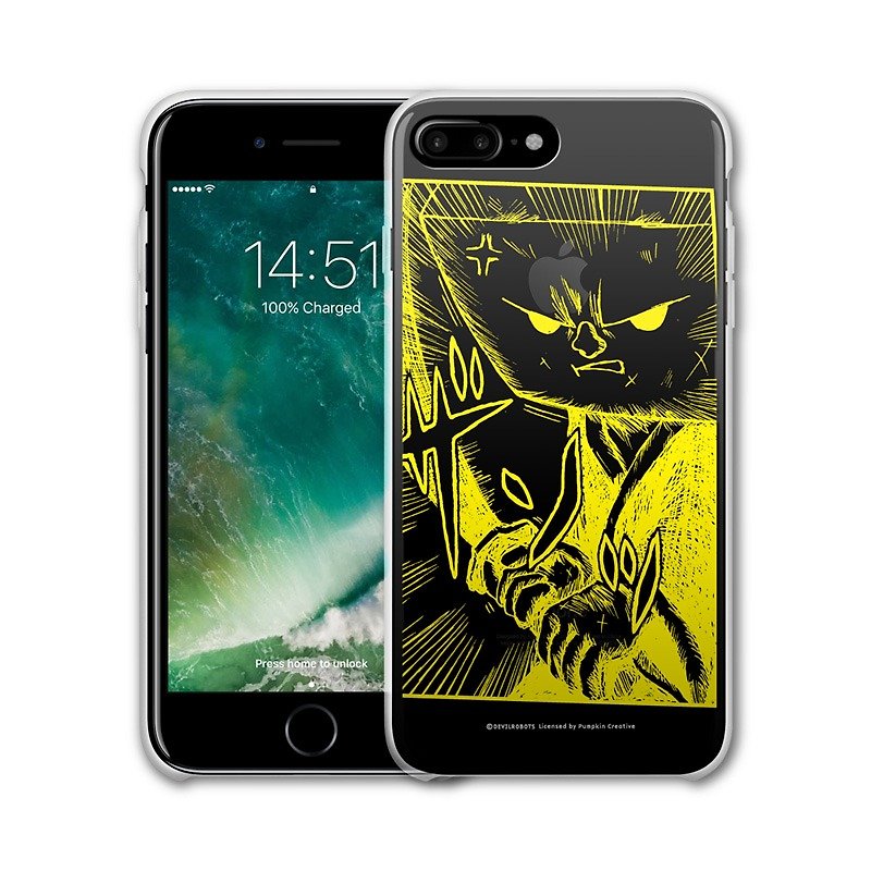 AppleWork iPhone 6/7/8 Plus Original Protective Case - Parent-child Tofu PSIP-342 - Phone Cases - Plastic Yellow