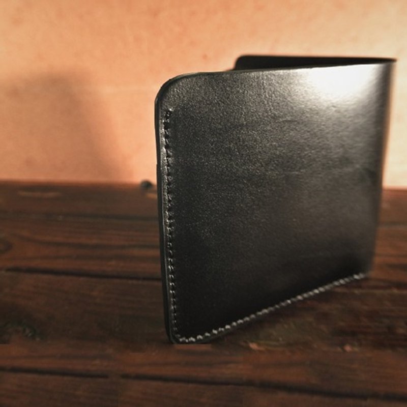 [PAS CHER Pasha Ka] Simple handmade short clip B - Wallets - Genuine Leather Multicolor