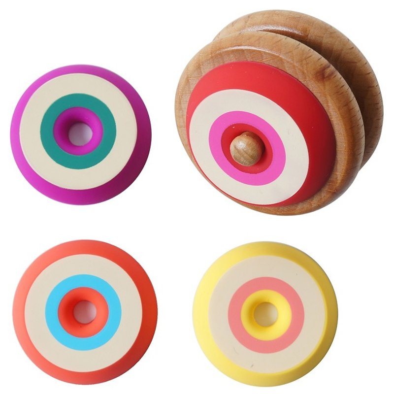 Vacii YoYo yo-yo magnetic stickers - New Year - Magnets - Wood Multicolor