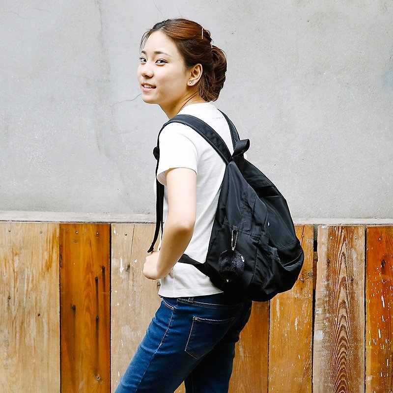 ntmy. After four seasons portable shoulder bag travel backpack black mini version - Backpacks - Other Materials Black