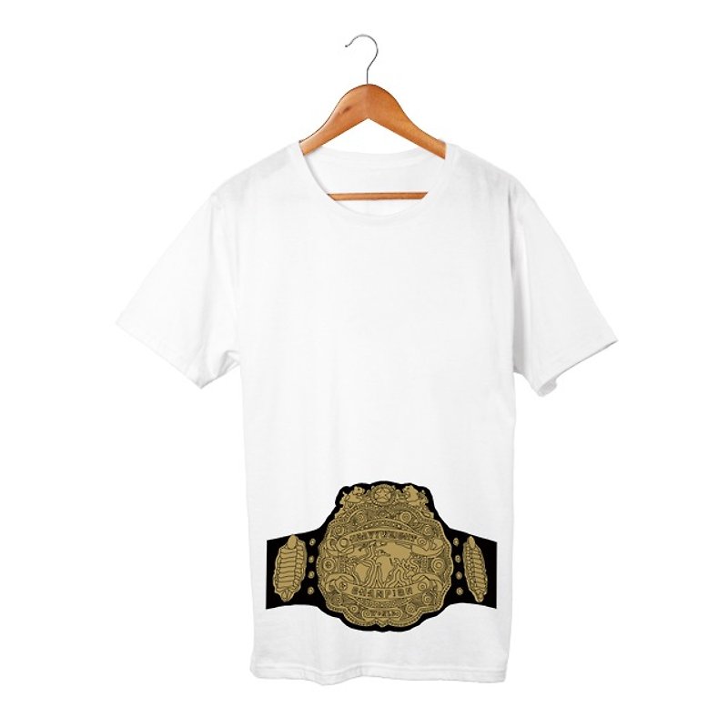 Champion belt T-shirt - Men's T-Shirts & Tops - Cotton & Hemp 