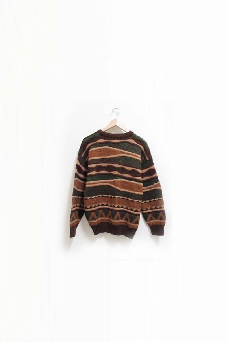 【Wahr】小山丘毛衣 - ニット・セーター - その他の素材 ブラウン
