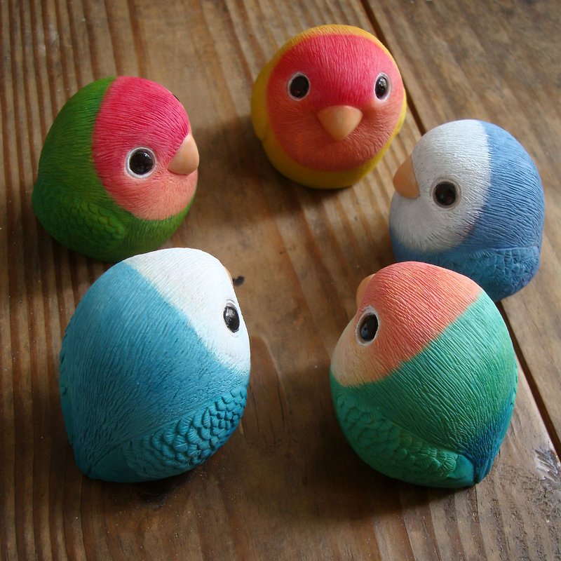 Healing Round Rolling Series - Love Bird (Puffin) Inseparables (Love Bird) - Items for Display - Plastic 