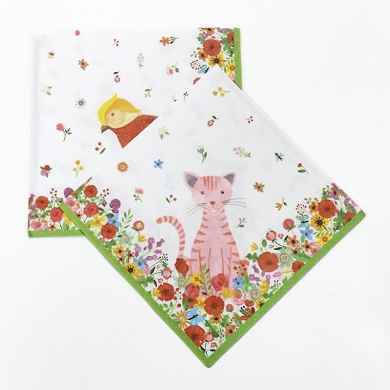Aimez le style butterflies Gu Bate napkin 2 into [Paradise (01788)] - งานไม้/ไม้ไผ่/ตัดกระดาษ - กระดาษ หลากหลายสี