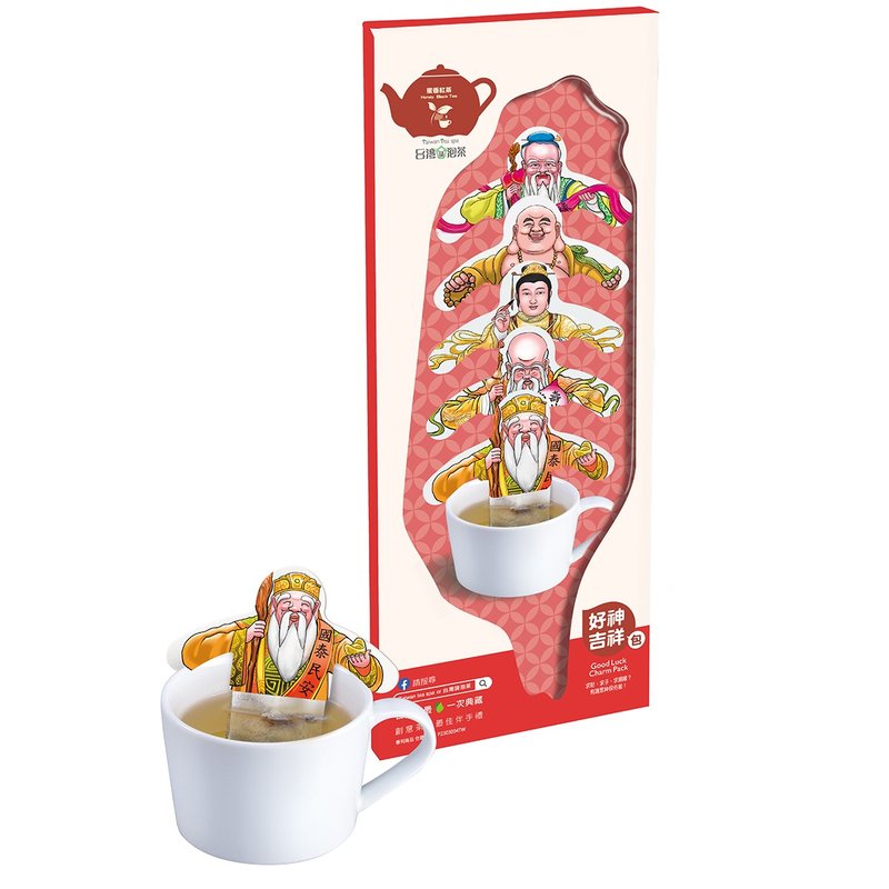 【新品】台灣請泡茶系列-好神吉祥話包 蜜香紅茶 - 茶葉/茶包/水果茶 - 其他材質 
