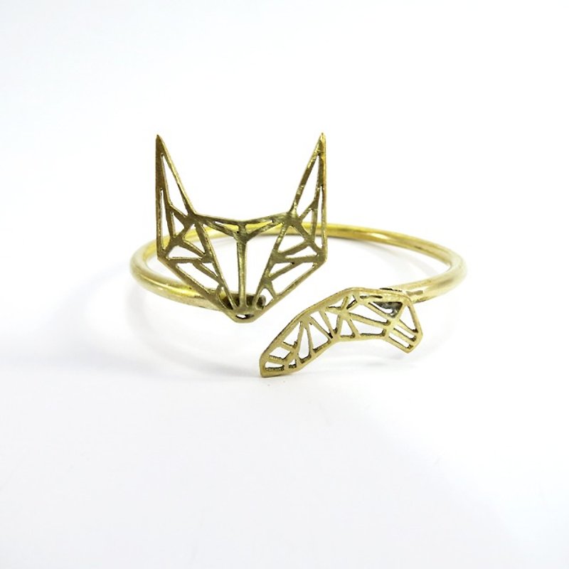 geometric fox bracelet - Bracelets - Other Metals Gold