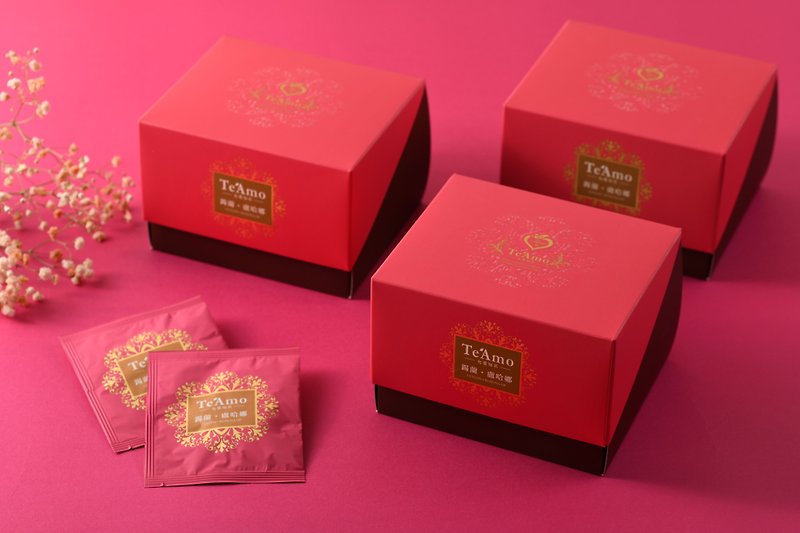 【Te'Amo 紅茶專賣店】茶包盒系列 - 錫蘭‧盧哈娜 Ruhuna (15入) - 茶葉/漢方茶/水果茶 - 其他材質 紅色