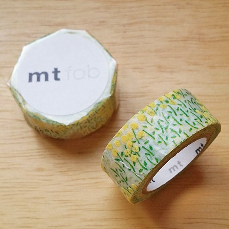 mt and paper tape fab flocking series [canola flower (MTFL1P03)] - มาสกิ้งเทป - กระดาษ สีเขียว