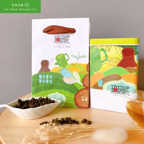 無藏茗茶 【無藏故事茶】阿里山金萱烏龍茶 孩子氣故事茶 100g方罐裝