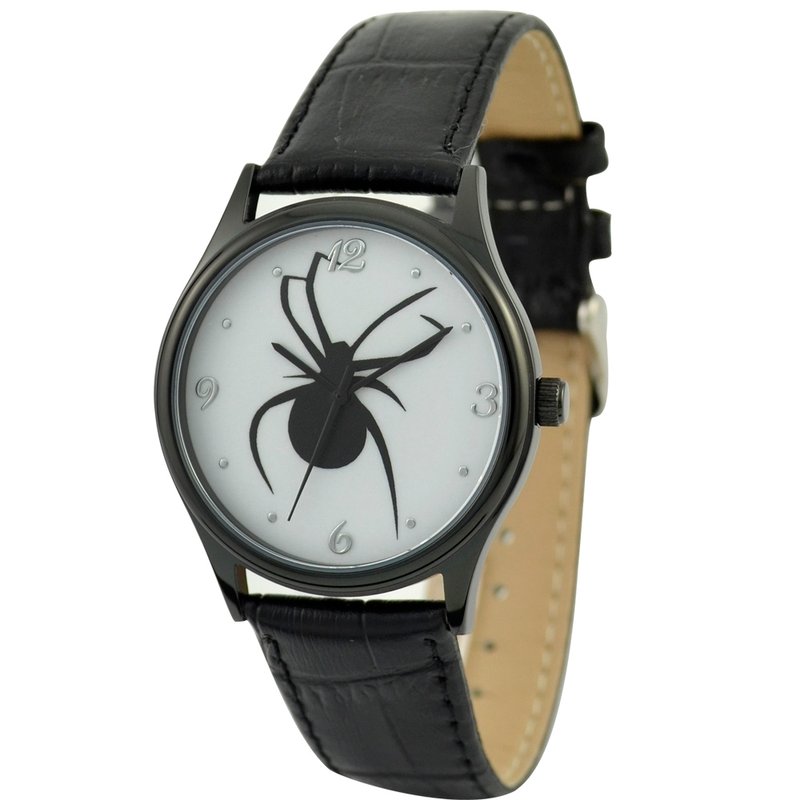 Halloween watch (spider) - Men's & Unisex Watches - Other Metals Black