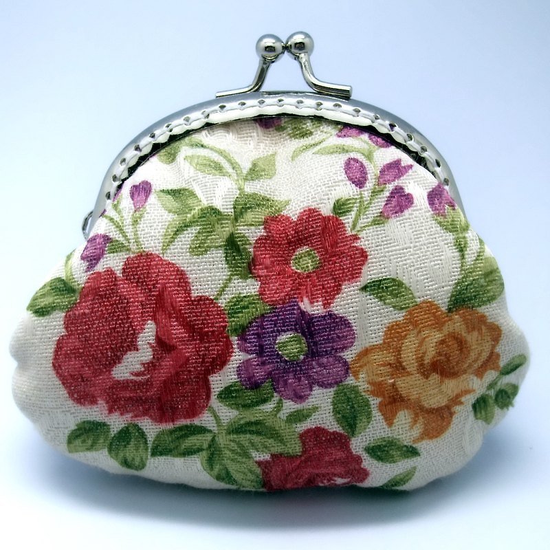 Small clutch / Coin purse (S-25) - Coin Purses - Cotton & Hemp Red