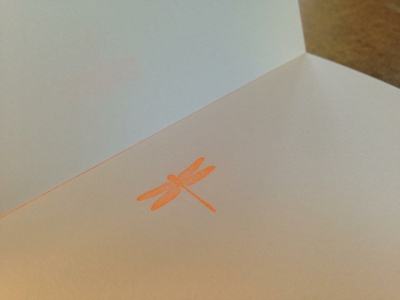 PAPIER A5 blank writing paper. Dragonfly - สมุดบันทึก/สมุดปฏิทิน - กระดาษ 