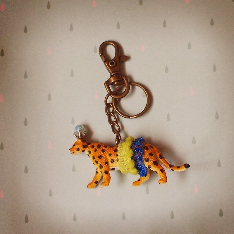 Zoo | Leopard Keyring/Charm/Ornament/Necklace/Pendant - ที่ห้อยกุญแจ - พลาสติก 