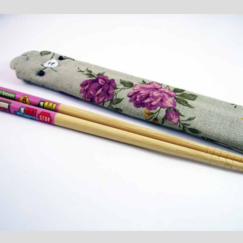 Cheerful. Portable Chopsticks Set/Environmental Chopsticks/Chopsticks/Tableware Hua Yang - Chopsticks - Other Materials Pink