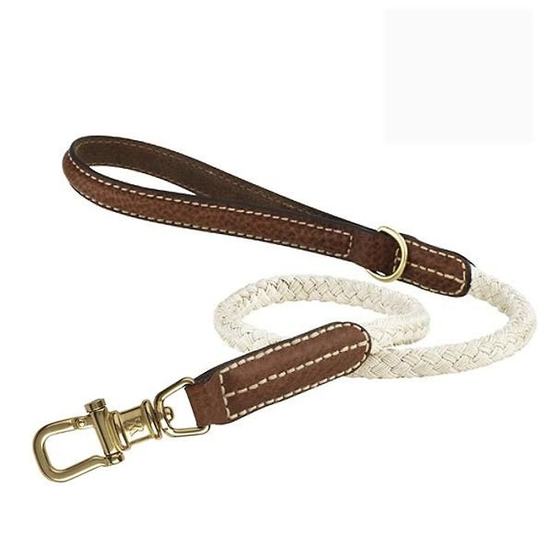Wes [W & amp; S] for justice leash - Size S- white - Collars & Leashes - Genuine Leather 