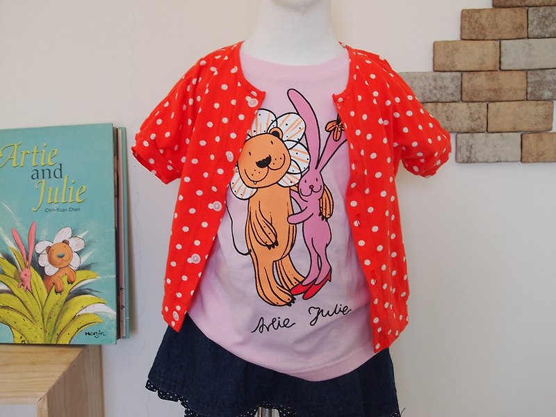 Adi and Julie T-shirt Pink Child 110 - อื่นๆ - ผ้าฝ้าย/ผ้าลินิน 