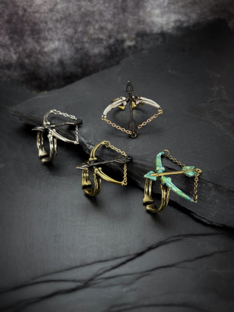 Zodiac Sagittarius Arrow Archer Ring, Adjustable Size Available in 4 Colourways. - แหวนทั่วไป - โลหะ 