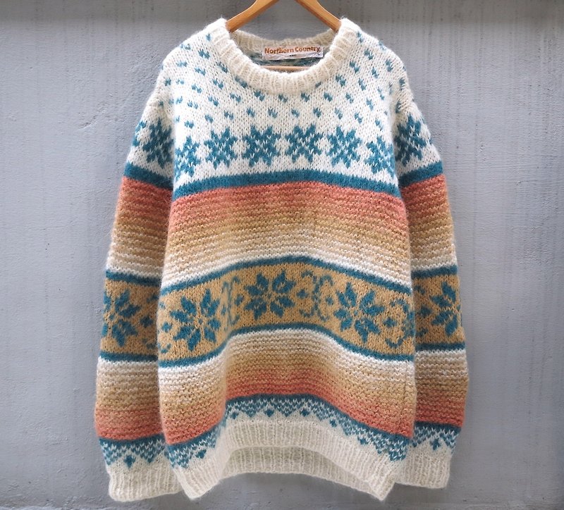 FOAK northern sunset vintage sweater - Men's Sweaters - Other Materials Orange