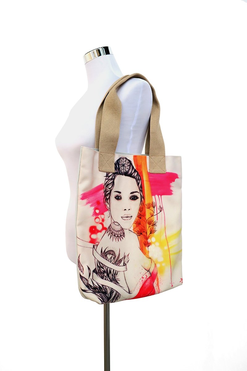 Has Art Canvas bag 2 - Messenger Bags & Sling Bags - Other Materials Khaki