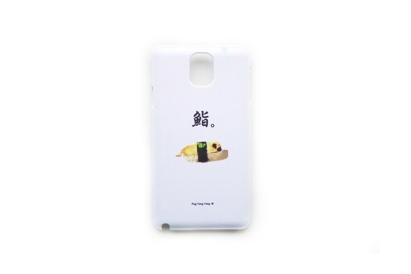 [ YONG ] Pug Sushi Smart Phone Case for HTC M8 / One X / Desire600 / Butterfly / Sony Z1/ Z2 / SP / ZR - เคส/ซองมือถือ - พลาสติก ขาว