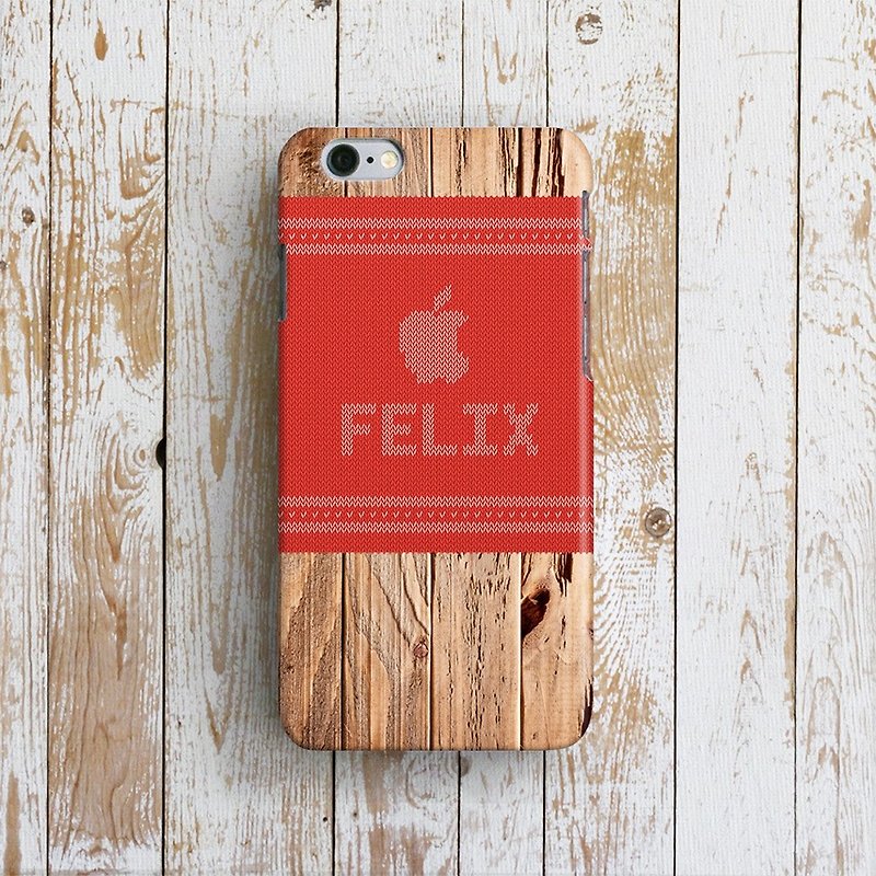 Personalized, Apple Woody Wooly, - Designer iPhone Case. Pattern iPhone Case. - Phone Cases - Plastic Red