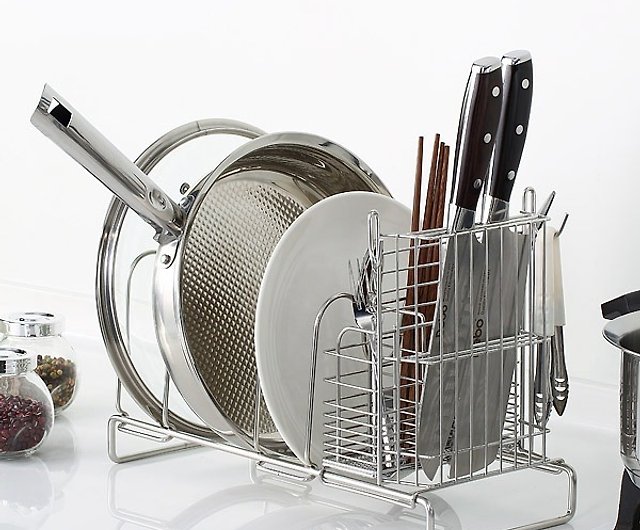 Stainless Steel Dish Drying Rack, Utensil Cutlery Holder Storage