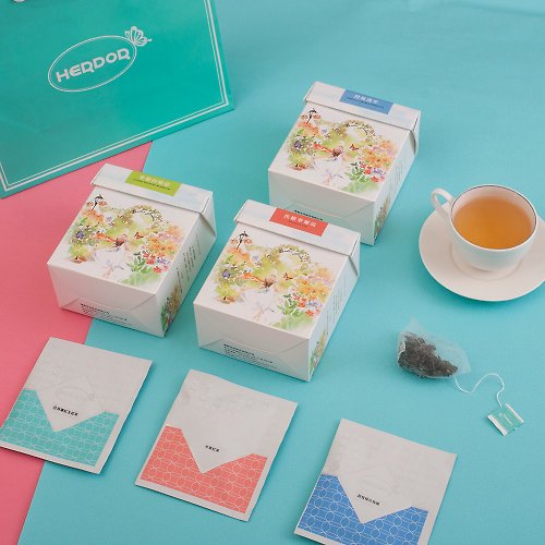 HERDOR 【88折】3盒組合無咖啡因茶 / 國寶茶+蕎麥茶+橙花甘菊