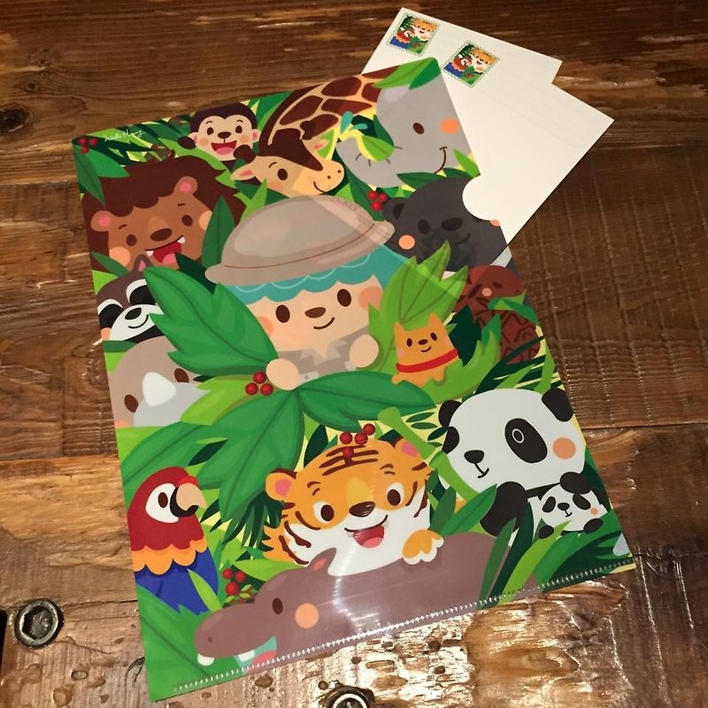 Jungle folder - แฟ้ม - พลาสติก สีเขียว