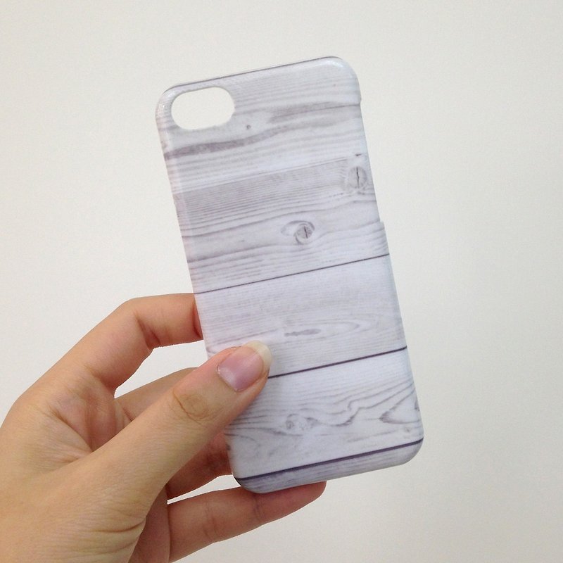 Print Wood White 3D Full Wrap Phone Case, available for  iPhone 7, iPhone 7 Plus, iPhone 6s, iPhone 6s Plus, iPhone 5/5s, iPhone 5c, iPhone 4/4s, Samsung Galaxy S7, S7 Edge, S6 Edge Plus, S6, S6 Edge, S5 S4 S3  Samsung Galaxy Note 5, Note 4, Note 3,  Note  - เคส/ซองมือถือ - พลาสติก ขาว
