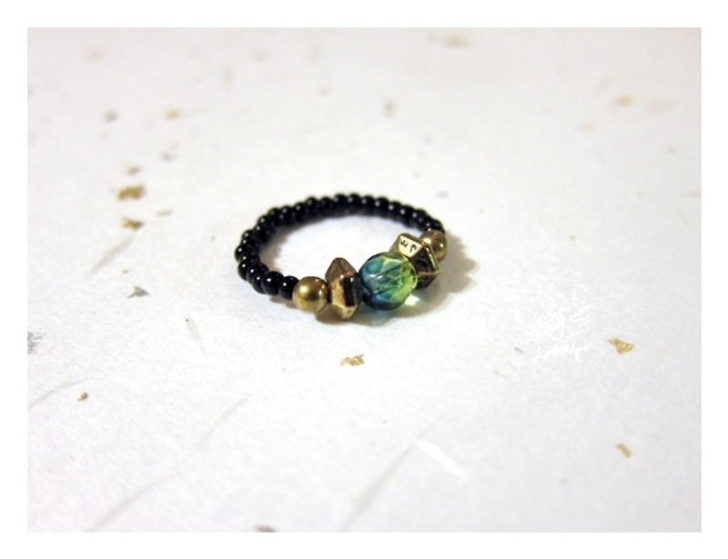 古意戒指 - 戒指 - 其他材質 綠色