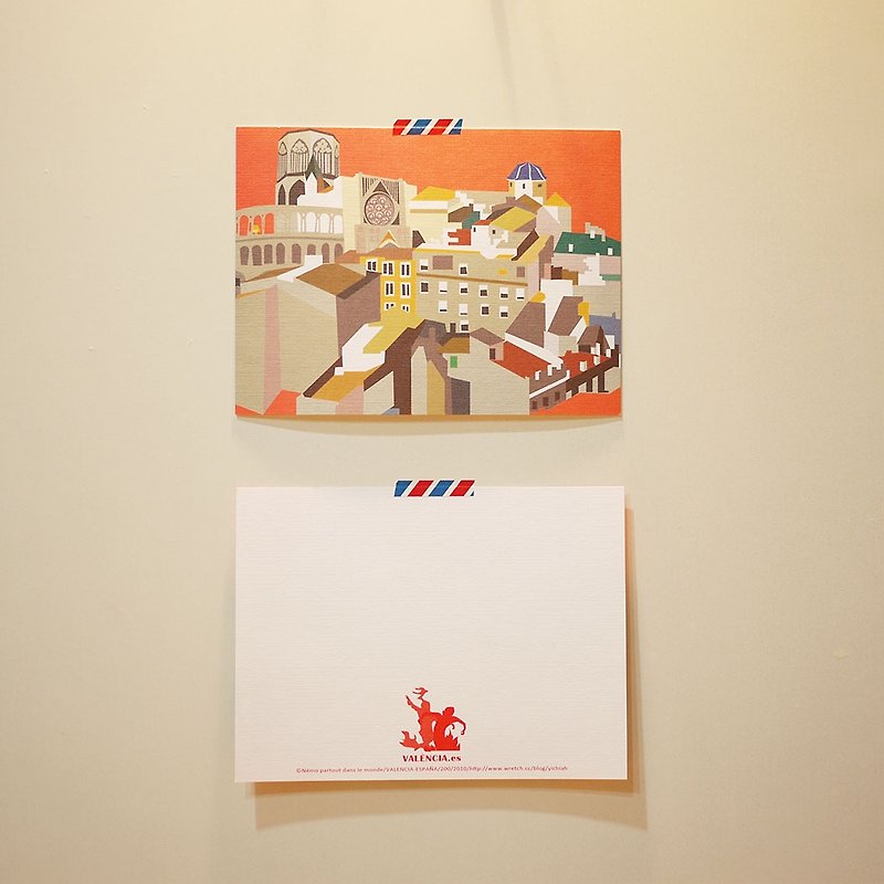 [Out. Go] postcards ◆ ◇ ◆ ◆ ◇ ◆ Valencia - Cards & Postcards - Paper Red