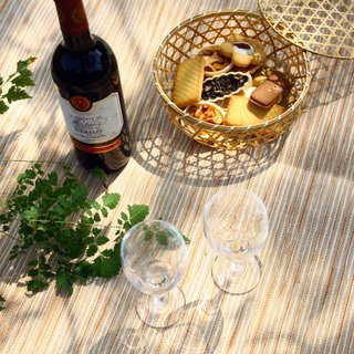 Natural fiber picnic mat