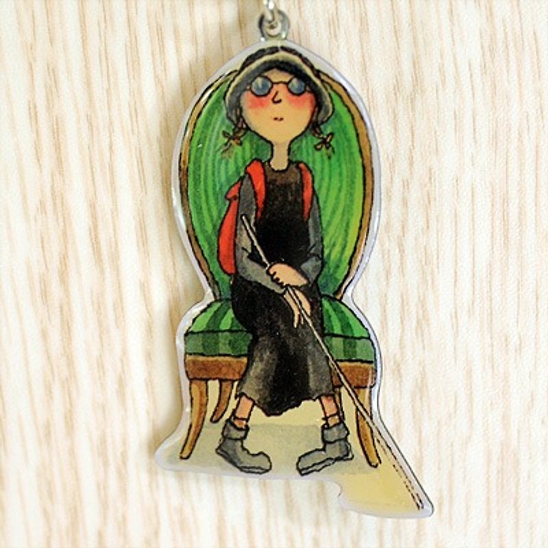 Jimmy Jimmy, Out of Print Subway Girl Keyring (JKR001) - Charms - Other Metals Multicolor