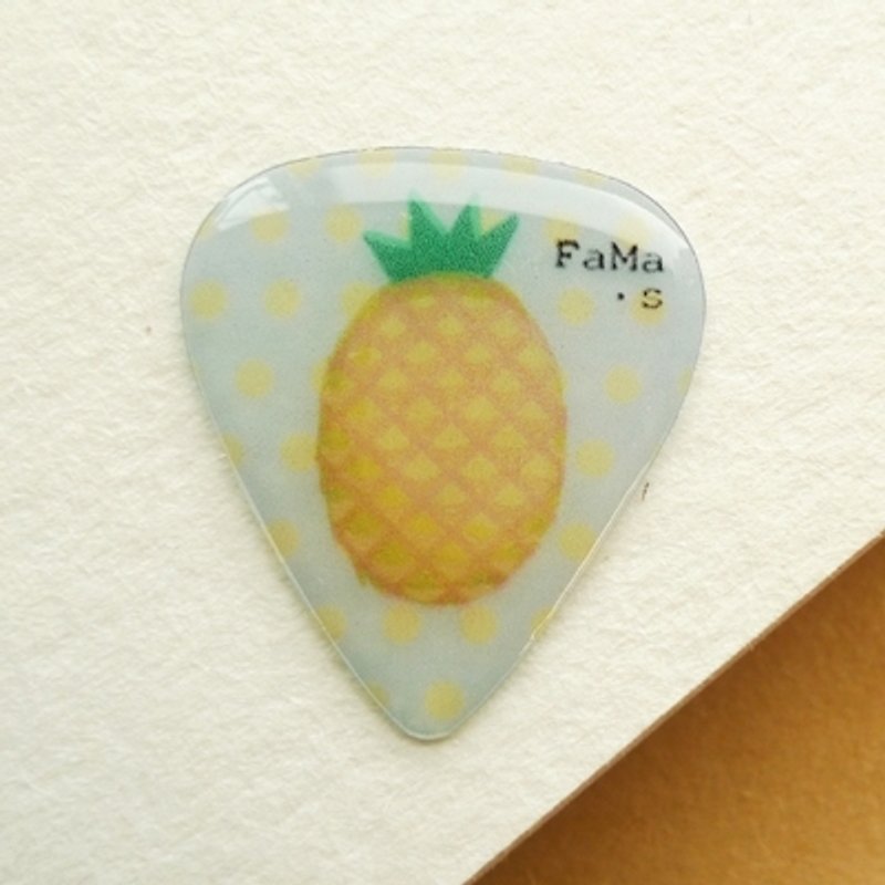 FaMa‧s Pickギターピック：パイナップル！Pineapple - ネックレス - プラスチック イエロー